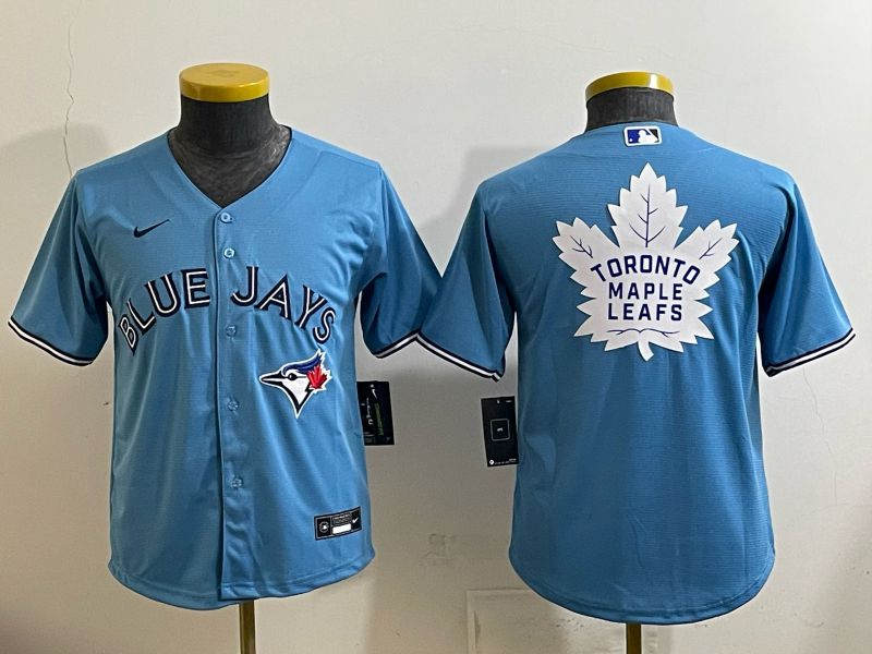 Youth 2025 Nike Toronto Blue Jays Blank Light Blue Game MLB Jersey 010